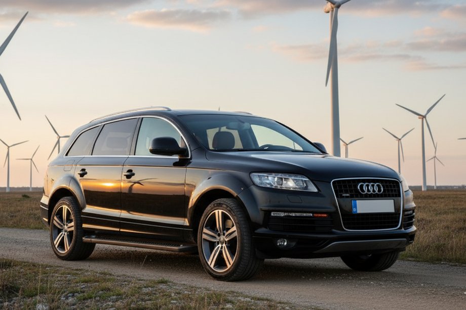 Audi Q7 2005–2015 Bočne stopnice Allmond Black (2 kosa, aluminij) Image