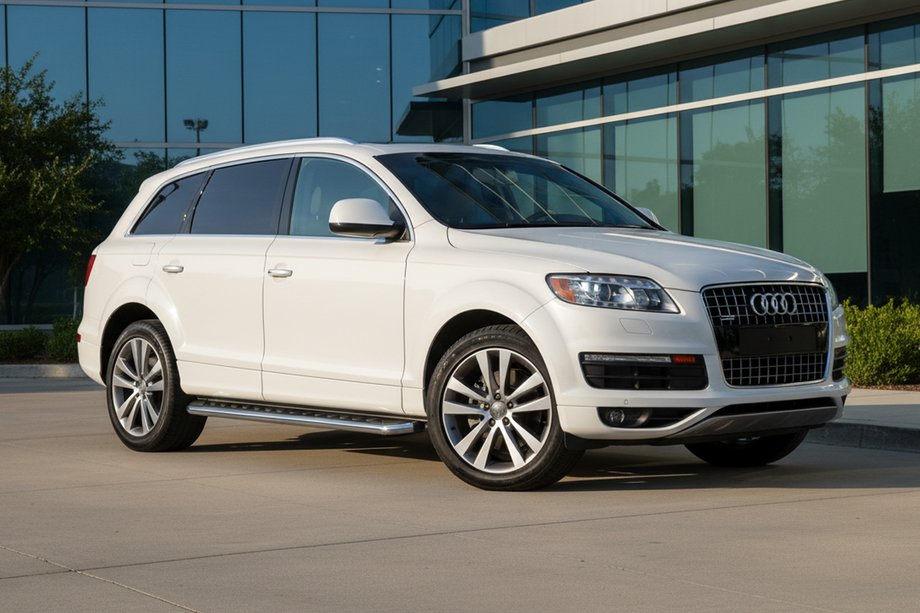 Audi Q7 2005–2015 Stranski pragovi Maydos V1 (2 kos, aluminij ↗ nerjaveče jeklo) Image