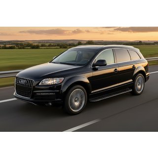 Bočne stopnice Bosphorus Black (2 kos, aluminij) Audi Q7 2005–2015 fotografija 1