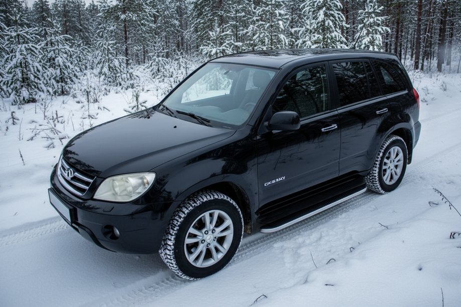 Chery Tiggo 1 2005–2016 Stranske stopnice Tayga (2 kosa, aluminij) Image