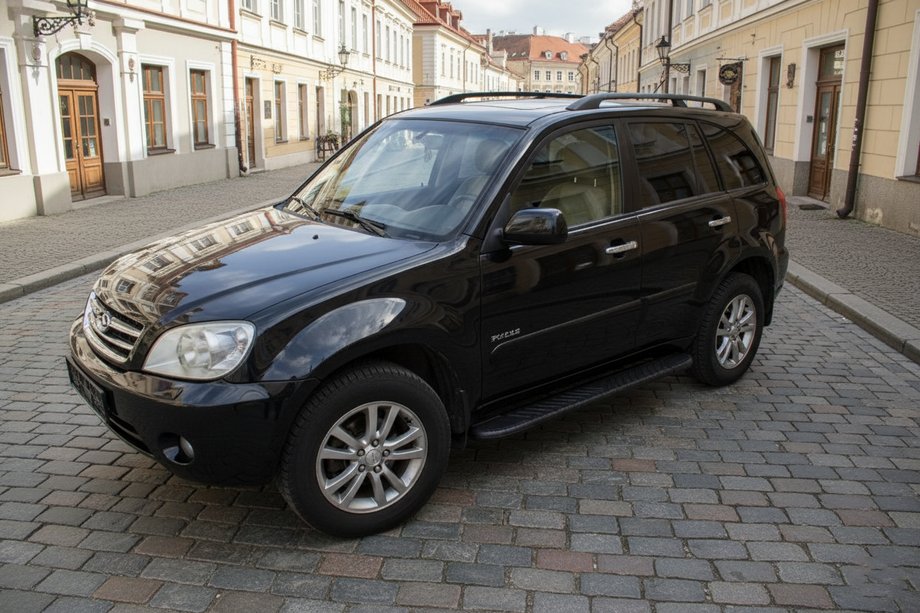 Chery Tiggo 1 2005–2016 Stranske stopnice Bosphorus Black (2 kosa, aluminij) Image