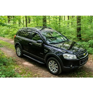 Bočne stopnice Bosphorus Black (2 kos, aluminij) Chevrolet Captiva 2006–2019 fotografija 1
