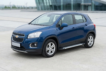 Chevrolet Trax 2012–2023 Stranske stopnice Allmond Grey (2 kosa, aluminij) fotografija 2