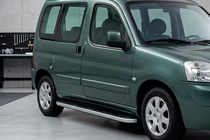 Peugeot Partner 1996–2008 Stranske stopnice Tayga Grey (2 kos, aluminij) fotografija 1