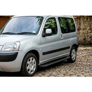 Bočne stopnice Allmond Black (2 kos, aluminij) Peugeot Partner 1996–2008 fotografija 1
