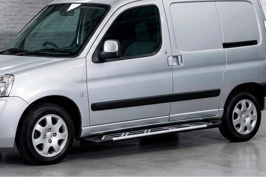 Peugeot Partner 1996–2008 Bočni pragovi Sunrise (2 kos, aluminij) Image
