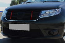 Dacia Logan MCV 2013–2020 Okrasna letev pod masko (1 kos, nerjavno jeklo) fotografija 1