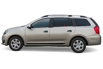 Renault Logan MCV 2013–2022 Okenske obrobe (4 kosi, nerjavno jeklo) fotografija 1