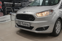 Ford Courier 2014–2023 Kromirani pokrovi meglenk (2014-2018, 2 kos, nerjavno jeklo) fotografija 1