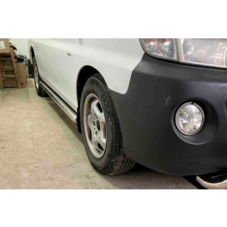 Stranske cevi BB002 (2 kosa, nerjaveče jeklo) Hyundai H200, H1, Starex 1998–2007 fotografija 3