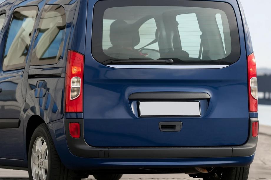 Mercedes Citan 2013–2021 Okrasna letev stekla prtljažnika (nerjavno jeklo) Fotografija 1