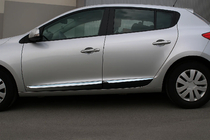 Renault Megane III 2009–2016 Letve za vrata (HB, 4 kos, nerjaveče jeklo) fotografija 1