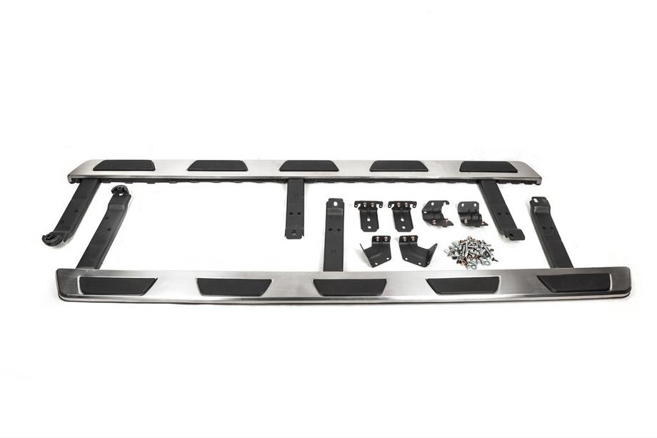 Audi Q7 2005–2015 OEM bočne stopnice (2 kos, aluminij) Fotografija 3
