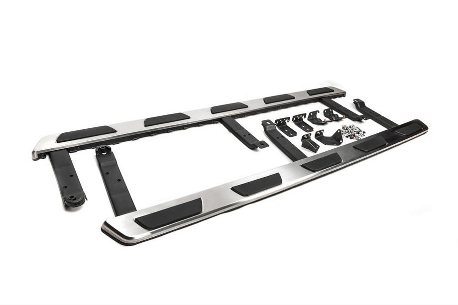Audi Q7 2005–2015 OEM bočne stopnice (2 kos, aluminij) Fotografija 4