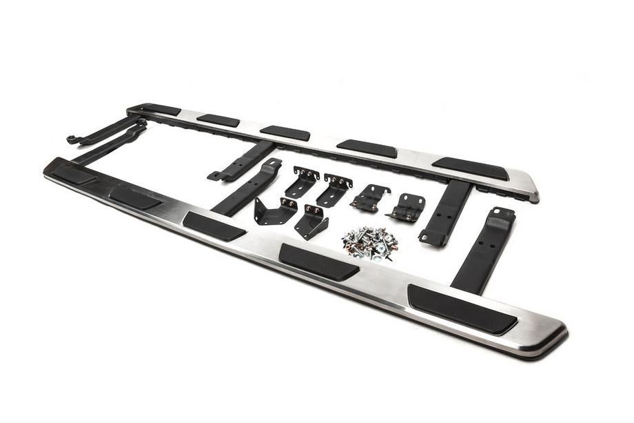 Audi Q7 2005–2015 OEM bočne stopnice (2 kos, aluminij) Fotografija 5