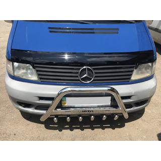 Sprednji zaščitni lok WT003/4 (nerjavno jeklo) Mercedes Vito W638 1996–2003 fotografija 1