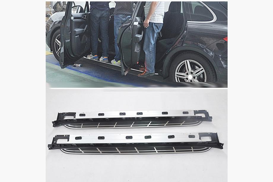 Porsche Cayenne 2010–2017 OEM bočne stopnice (2 kosa, aluminij) Fotografija 6