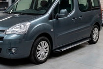 Peugeot Partner Tepee 2008–2018 Stranske stopnice Duru (2 kos, aluminij) fotografija 1