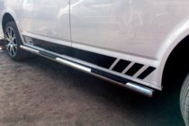 Volkswagen T5 Transporter 2003–2010 Stranske cevi (2 kos, nerjaveče jeklo) 60 mm, dolga medosna razdalja fotografija 2