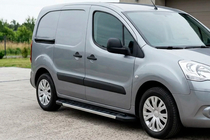 Peugeot Partner Tepee 2008–2018 Bočne stopnice RedLine V1 (2 kosa, aluminij) fotografija 1