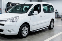 Peugeot Partner Tepee 2008–2018 Bočni pragovi Sunrise (2 kos, aluminij) fotografija 1