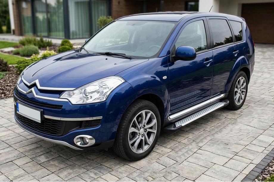 Citroen C-Crosser 2007–2013 Bočne stopnice Allmond (2 kosa, aluminij) Image