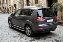 Citroen C-Crosser 2007–2013 Bočne stopnice Tayga (2 kos, aluminij) fotografija 1