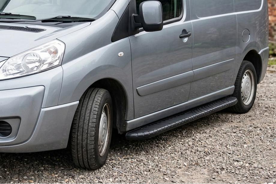 Peugeot Expert 2007–2016 Bočne stopnice Bosphorus Black (2 kos, aluminij) Image