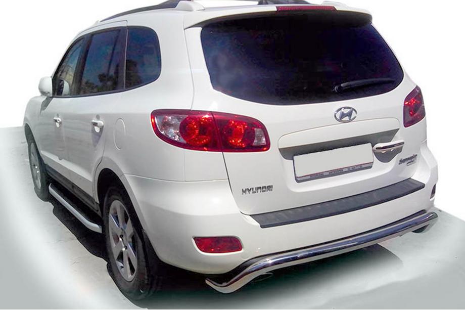 Hyundai Santa Fe 2 2006–2012 Zadnji zaščitni lok AK007 (nerjavno jeklo) Image