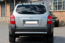 Hyundai Tucson JM 2004– Zadnji zaščitni lok AK002 (nerjavno jeklo) fotografija 1