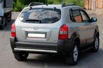 Hyundai Tucson JM 2004– Zadnji zaščitni lok AK002 (nerjavno jeklo) fotografija 2