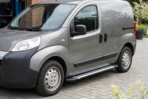 Peugeot Bipper 2008–2017 Stranske stopnice Line (2 kosa, aluminij) fotografija 1