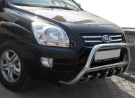 Kia Sportage 2004–2010 Prednji zaščitni lok WT003 (nerjavno jeklo) fotografija 6