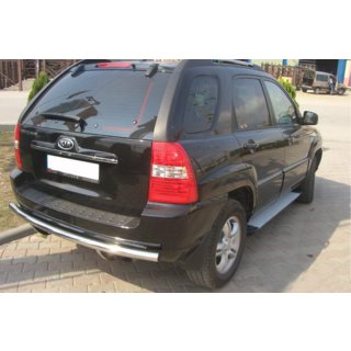 Zadnji zaščitni lok AK002 (nerjavno jeklo) Kia Sportage 2004–2010 fotografija 2