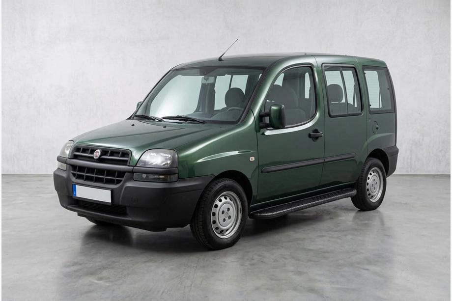 Fiat Doblo I 2001–2005 Bočne stopnice Bosphorus Black (2 kos, aluminij) Image
