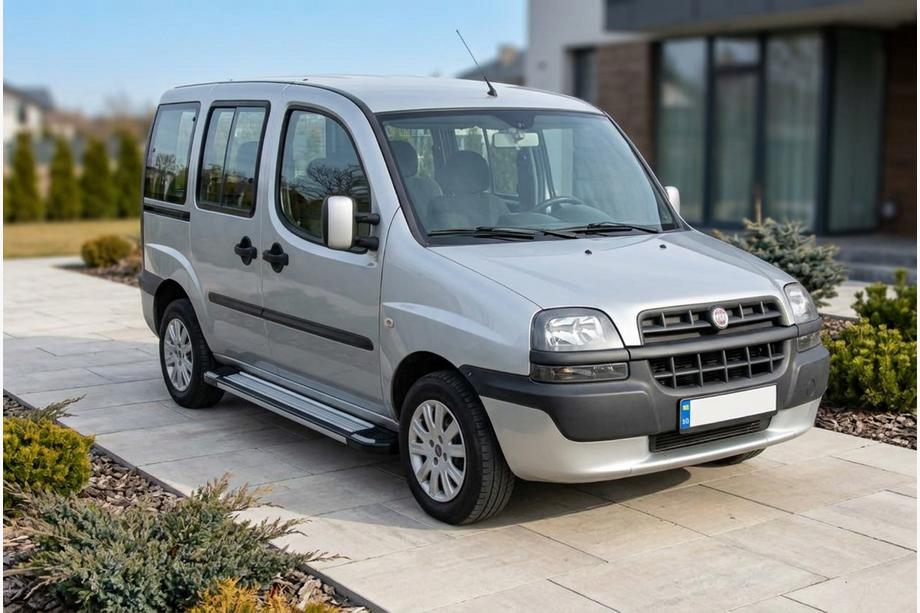 Fiat Doblo I 2001–2005 Stranske stopnice Rainbow (2 kos, aluminij) Image