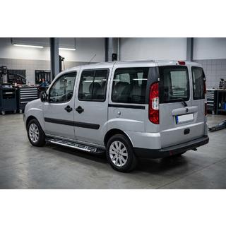 Bočni pragovi Sunrise (2 kos, aluminij) Fiat Doblo I 2005–2010 fotografija 1