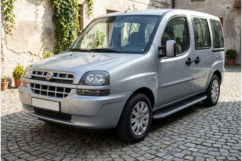 Fiat Doblo I 2005–2010 Bočne stopnice Tayga (2 kos, aluminij) Image