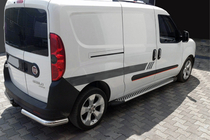 Fiat Doblo II 2010–2022 Stranske stopnice Line (2 kosa, aluminij) fotografija 1