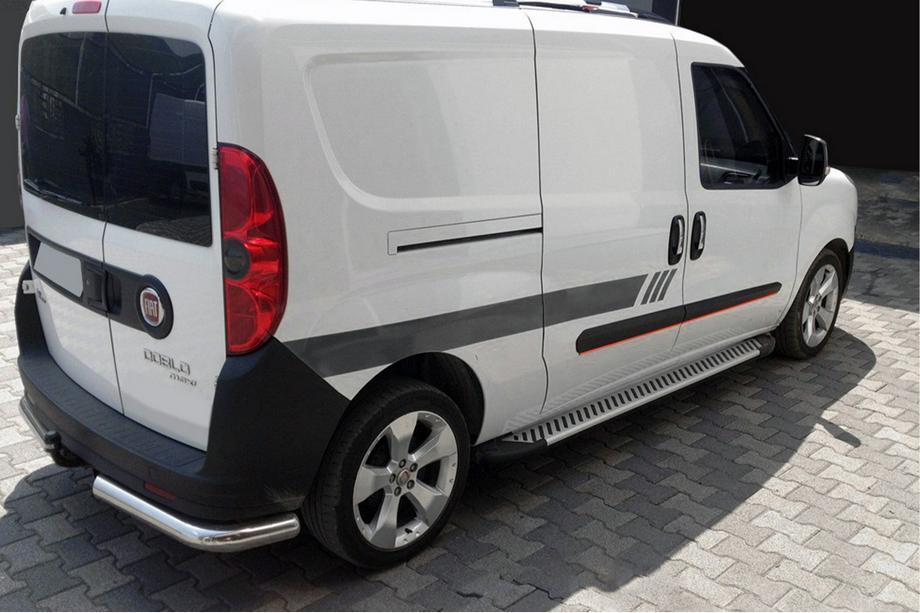 Fiat Doblo II 2010–2022 Stranske stopnice Line (2 kosa, aluminij) Image