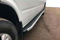 Mercedes Sprinter W901/902/903/904/905 1995–2006 Stranski pragovi Fullmond (2 kosa, aluminij) fotografija 1