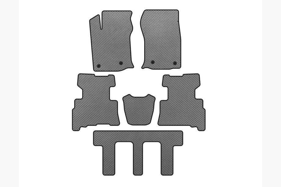 Toyota 4Runner 2009–2024 EVA preproge za kabino (3 vrste, 2014-2024, 7-sedežni, sive) Image