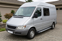 Mercedes Sprinter W901/902/903/904/905 1995–2006 Stranski pragovi Line (2 kos, aluminij) fotografija 1