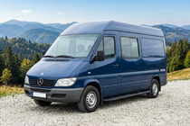 Mercedes Sprinter W901/902/903/904/905 1995–2006 Bočne stopnice Bosphorus Black (2 kos, aluminij) fotografija 1