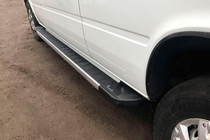 Volkswagen LT 1995–2006 Bočne stopnice RedLine V1 (2 kosa, aluminij) fotografija 1