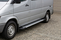 Volkswagen LT 1995–2006 Stranski pragovi Line (2 kos, aluminij) fotografija 1
