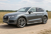 Audi Q5 2017–2025 Bočne zaščitne cevi (2 kos, nerjavno jeklo) fotografija 1