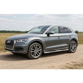 Bočne zaščitne cevi (2 kos, nerjavno jeklo) Audi Q5 2017–2025 fotografija 1