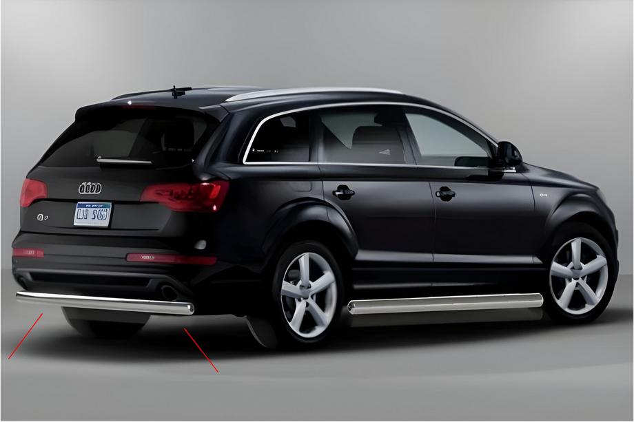 Audi Q7 2005–2015 Zadnji zaščitni lok AK002 (nerjaveče jeklo) Image