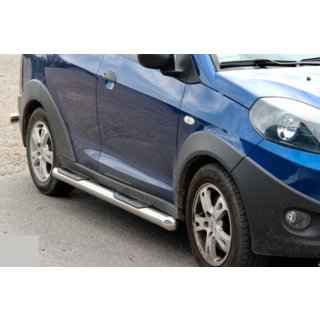 Stranske cevi (2 kos, nerjavno jeklo) Chery Beat 2009–2015 fotografija 1